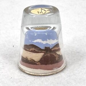 Vintage Painted Desert Sands Hand Made by an American Indian Glass Colored Sand